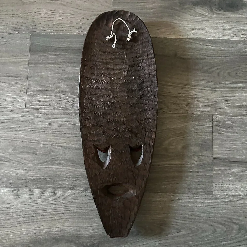 Hand-Carved Ecuadorian Wood Mask - From Ecuador - Wall Decor